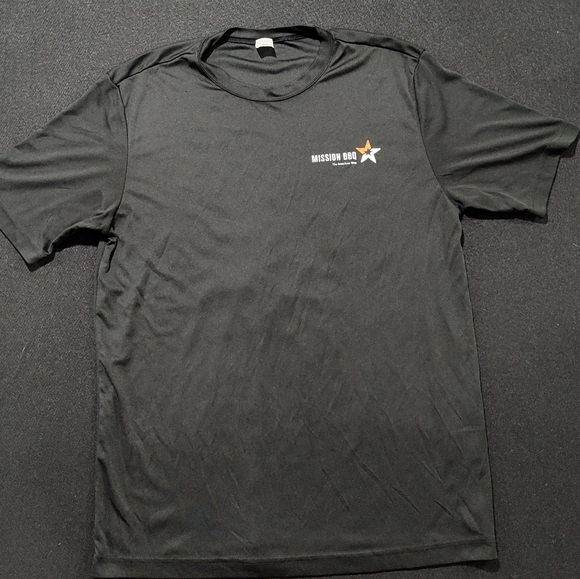 Sport-Tek Other - Mission BBQ (VA) Employee T-Shirt Black Short Sleeves M "Protect. Serve. Save."